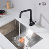 Kibi Macon Single Handle Bar Sink Faucet with Soap Dispenser C-KKF2012MB-KSD100MB